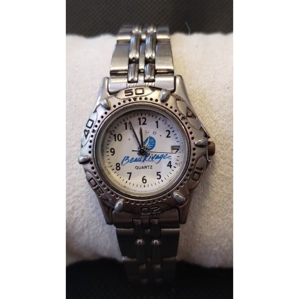 Club BEAU RIVAGE SILVER TONE STAINLESS STEEL (UNISEX) WATCH. BEAUTIFUL WATCH